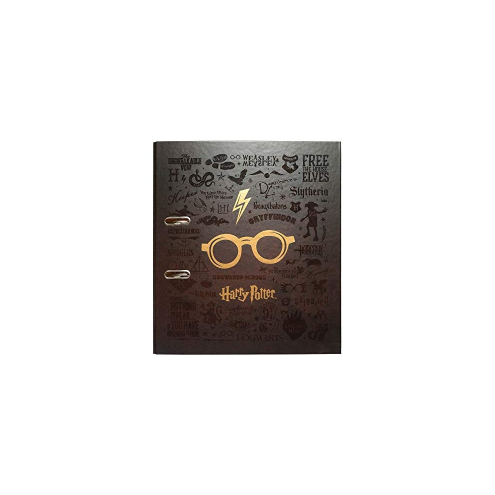 Official Harry Potter Lever Arch File A4 File Folder Large Documents Storage Files 11 x 126 inches 28 x 32 cm A4 Ring Binder 2 Ring Binder Harry cm