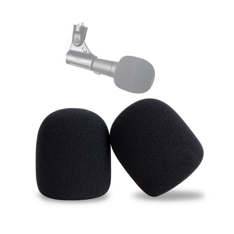 Shure SM58 Microphone Cover Foam 2 Packs SM58 Pop Shield Microphone Pop Filter for Shure SM58 Dynamic Vocal Microphone to Reduce Wind Noises