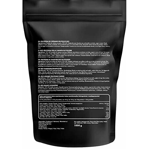 Organic Hemp Protein 1000g Vegan Protein Powder PlantBased 2