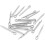 175Pcs 5Values Split Cotter Pin Zinc Plated Hitch Pins Fasteners Assortment kit 5