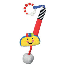 Baby Golf Club and Ball CliponToyforGolfers Suitable from Birth On the Go or at Home Baby Gift Squeaks Rattles and Crunches A Sporty Sensory Toy from