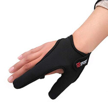 LA HAUTE Fishing Protective Gloves Finger Stall Fishing Accessories Casting Gloves Fishing Right Hand Black