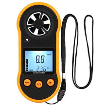 Digital AnemometerHandheld Wind Speed MeterAir Flow Velocity Meter for Measuring Wind SpeedTemperature with Backlight LCDfor Shooting HVAC Drone