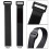 30 Pcs 30 cm Black Cable Straps Reusable Cable Ties Multipurpose Hook and Loop Securing Straps for Cables Management 3