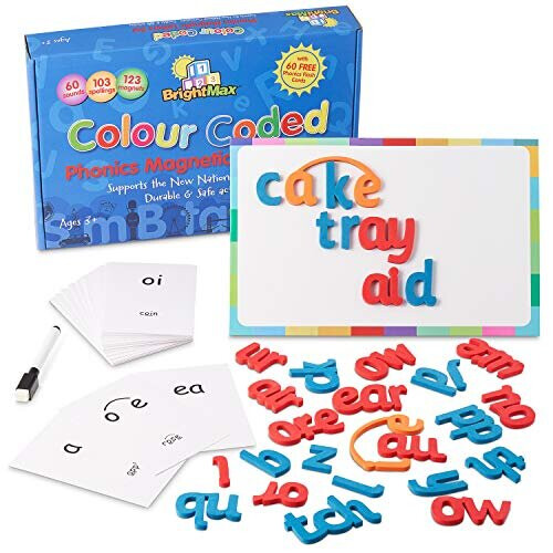 UK Designed Colour Coded Phonics Magnetic Letters Set