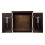 Traditional Dartboard Cabinet brown 1