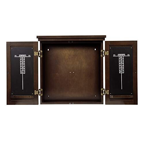 Traditional Dartboard Cabinet brown