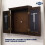 Traditional Dartboard Cabinet brown 2