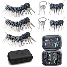 Terminal Removal Tool Kit 76Pcs Terminal Ejector Kit for Car Pin Extractor Tool Set Release Electrical Wire Connector Puller Repair Key Removal Tools