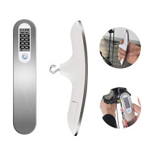 110 Lbs Archery Bow Scale Hanging Handheld Scale Archery Recurve Digital Dynamometer Hunting Bow Scale Stainless Steel with Clear LCD Display gozkglb