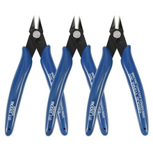 3 Pcs Mini Wire Cutter Electrical Wire Cable Cutter Precision Cutter Pliers with Soft Grip Slip Guards Handles for DIY Craft and Jewelry