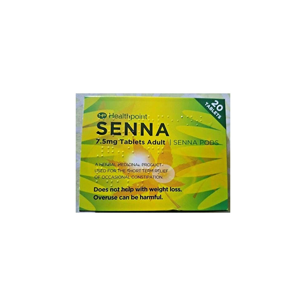 Set of 3 Pack Senna Pods Herbal 60 Laxative Tablet Relieve Constipation in Adults Children Over 12 Years