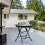 Folding Side Table Foldable Coffee Table Outdoor Garden Table Small Round Patio Table Transparent 8