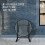 Folding Side Table Foldable Coffee Table Outdoor Garden Table Small Round Patio Table Transparent 4