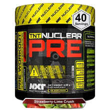 TNT Nuclear edzés előtti energiaital LCitrullin béta alanin 350 mg koffein a Pump Endurance Focusért 40 adag vegán eper lime