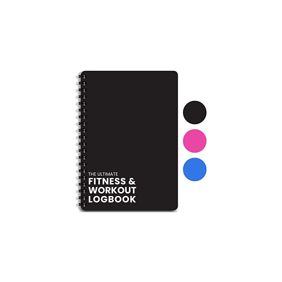 Unibrands Ultimate Gym Workout Log Book 100 Page Xl A5 Exercise Fitness And Training Planner Gym Journal Set Goals Track Progress For Men And Women Black