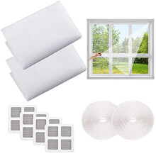 Fly Screens for Windows 2PCS Universal Window Net 152m Adjustable Window Screen Invisible Mosquito Net for Windows Window Netting for Insects Bug Fly