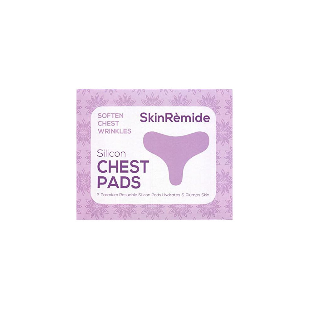 Skinremide 2 Silicon Chest Wrinkle Pads Anti Wrinkle Premium Reusable Patches For Skin Lines Prevention Wrinkle Smoothing Overnight Treatment For Decollete