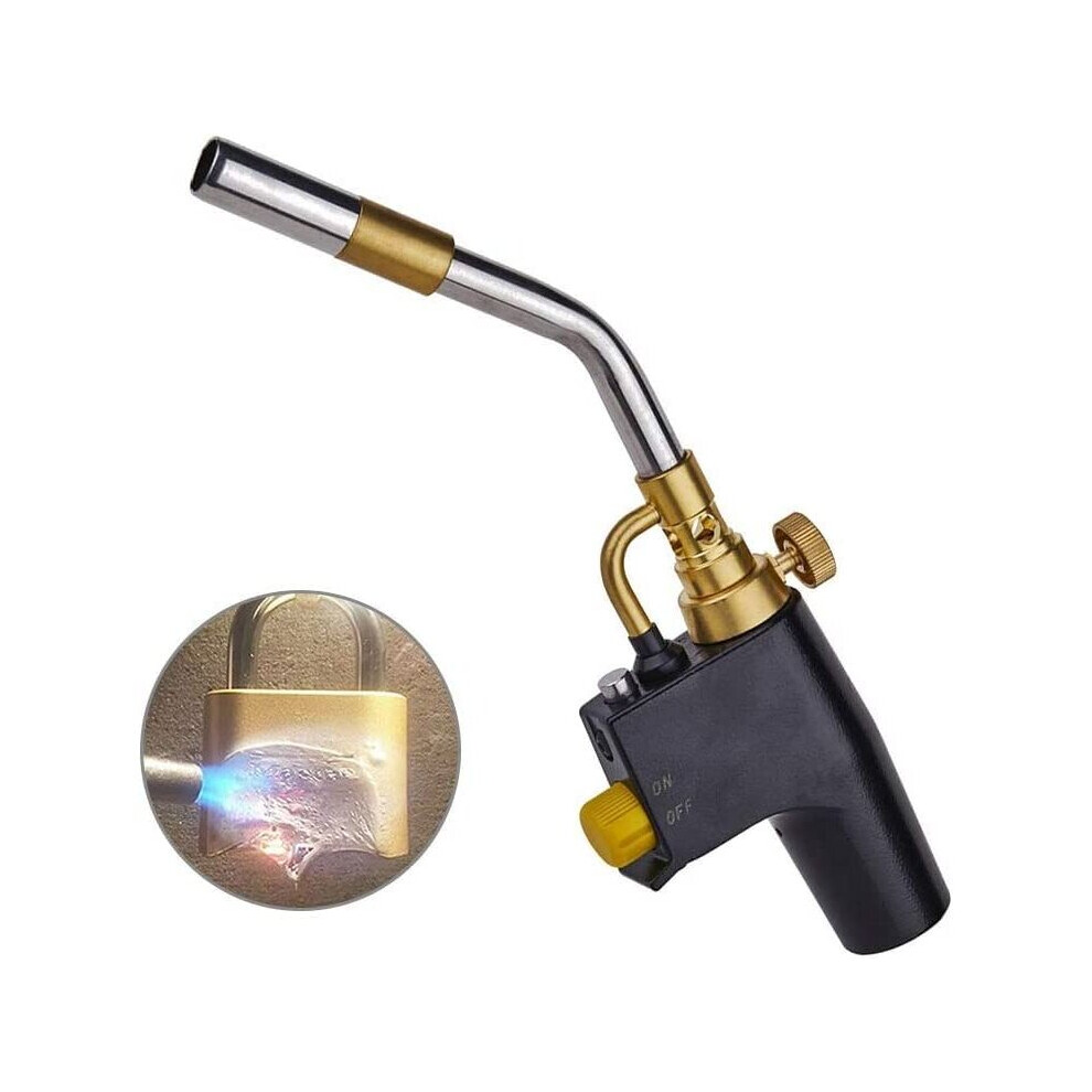 MAPP Propane Torch Gas Torch Heavy Duty Plumbing Soldering Brazing Blow Torch for Welding Paint Removal Gas Cylinders Not Included