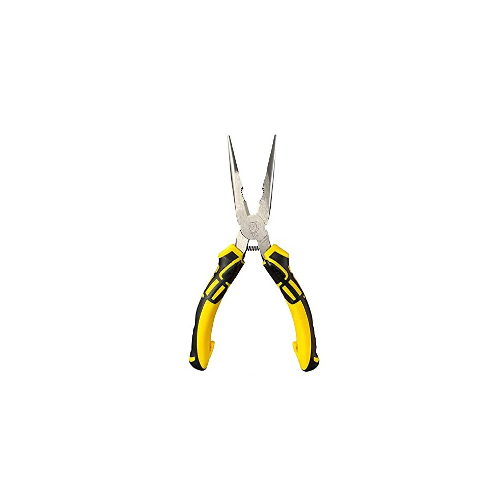 8 inch Needle Nose Pliers with Side Cutters Precision Long Nose Pliers with Wire Cutters Professional Needle Nose Spring Loaded Pliers Used for inch