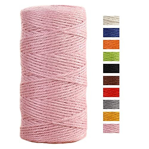 Jute Twine String 2mm x 100m Natural Coloured Jute String 3ply Garden Twine  Kitchen Cord Thick Jute Rope for Decoration Floristry DIY Arts Crafts on  OnBuy