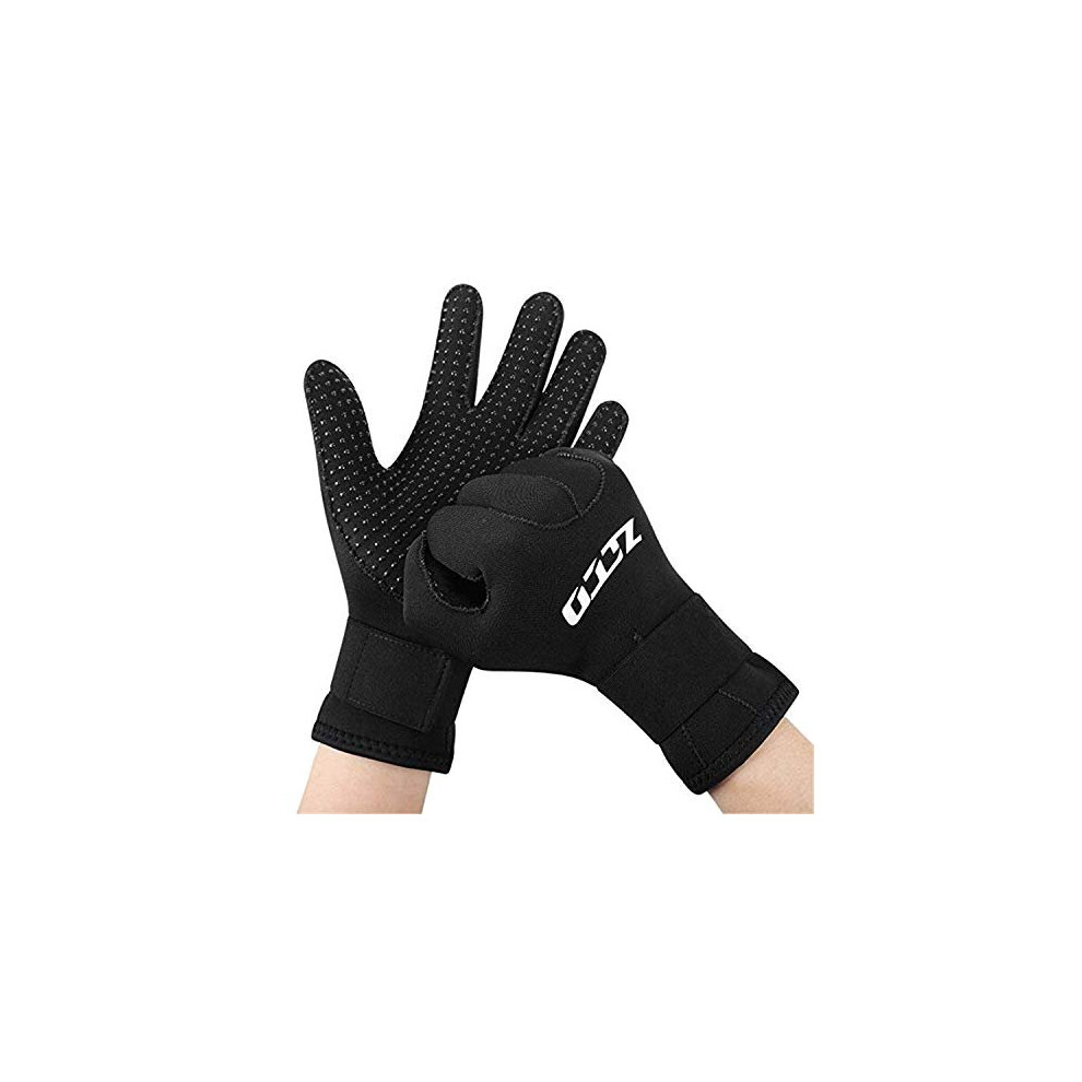 3mm5mm Neoprene Gloves AntiSlip Wetsuit Diving Gloves with Adjustable Strap for Men Women5mmS