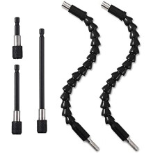 118 inch Flexible Drill Extension Bit60mm100mm150mm Magnetic Screwdriver Bit Holder for Screws Nuts and Any Drill and Handheld Driver