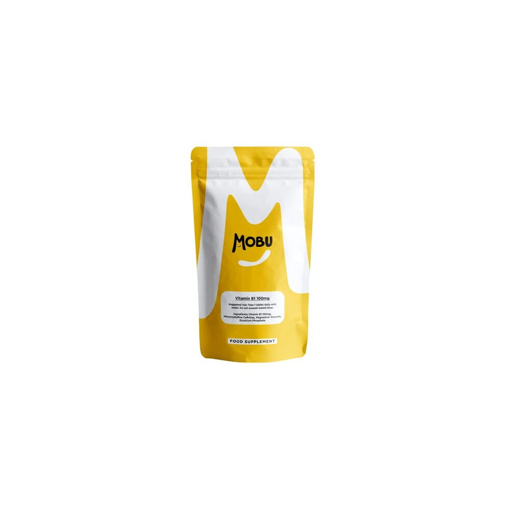 Mobu Vitamin B1 Thiamine 100Mg 120 Tablets Healthy Heart Immune Psychological Function Thiamine Hydrochloride High Strength Vegan Uk