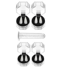 4 Pairs Vampire TeethHalloween Vampire Fangs with Adhesive Cosplay Props FangsFake Fangs Cosplay Costume Prop for Horror Party Decoration Party Favors