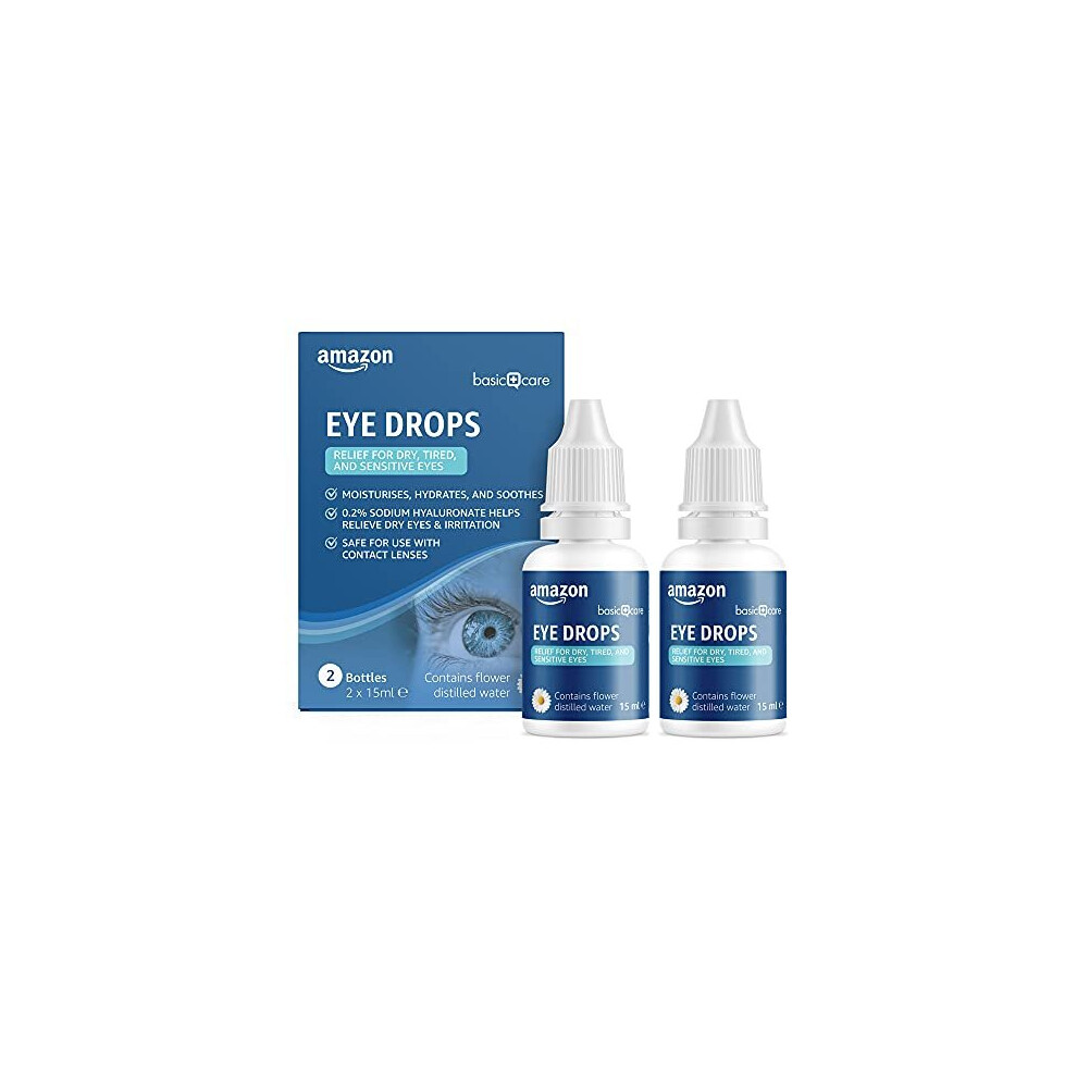 Eye Drops with Sodium Hyaluronate 02 and Flower Distilled Water 2 x 15 ml