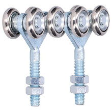 Metal Sliding Track Roller Hanging Barn Door Rail Trolley Wheel Glass Door Accessory for Barn Door Diameter 35mm2pcs