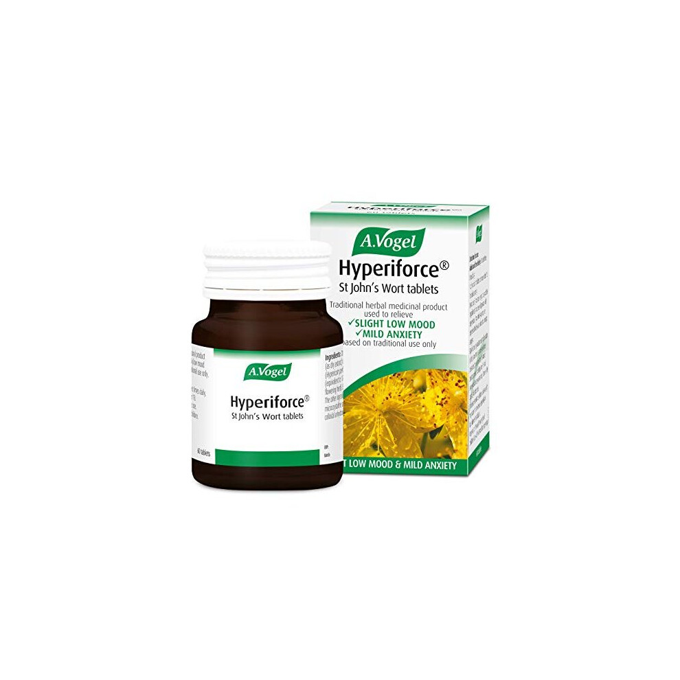 A.vogel Hyperiforce St Johns Wort Tablets Relieves Symptoms Of Slightly Low Mood And Mild Anxiety 120 Tablets