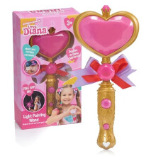 Love Diana WOW STUFF Hairbrush Light Painting Wand with Sounds Light up Hair Brush Role Play and DressUp Accessory Official Toys for Kids Inspired By