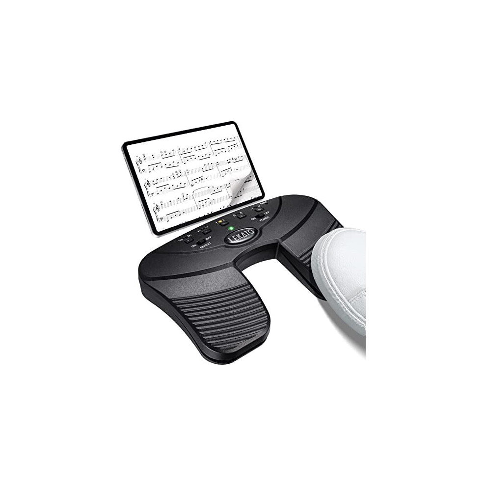Bluetooth Page Turner Pedal Usb Rechargeable Wireless Page Turner Silent Foot Pedal For Tablets 793811895094