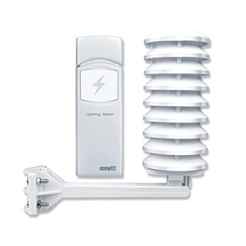 Wireless Lightning Detector Sensor Accessory Sensor for Ecowitt Weather Station Ecosystem WH57