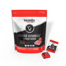 Sport Power Gummies Caffeine Taurine Quick Sustained Energy 80 mg Caffeine 40 mg Taurine per Serving Vitamin B6 30 Chewable Gummy Bites Berries