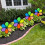 4 Pcs Colorful Wind Spinners 94 inch Rainbow Windmill Spinners for Lawn Pinwheels Windmill Party Pinwheel Wind Spinner Yard and Garden 9