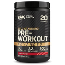 ON Gold Standard Preworkout Advanced with lCitrulline Betaalanine and Caffeine Fruit Punch 20 Servings 420 g