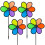 4 Pcs Colorful Wind Spinners 94 inch Rainbow Windmill Spinners for Lawn Pinwheels Windmill Party Pinwheel Wind Spinner Yard and Garden 1