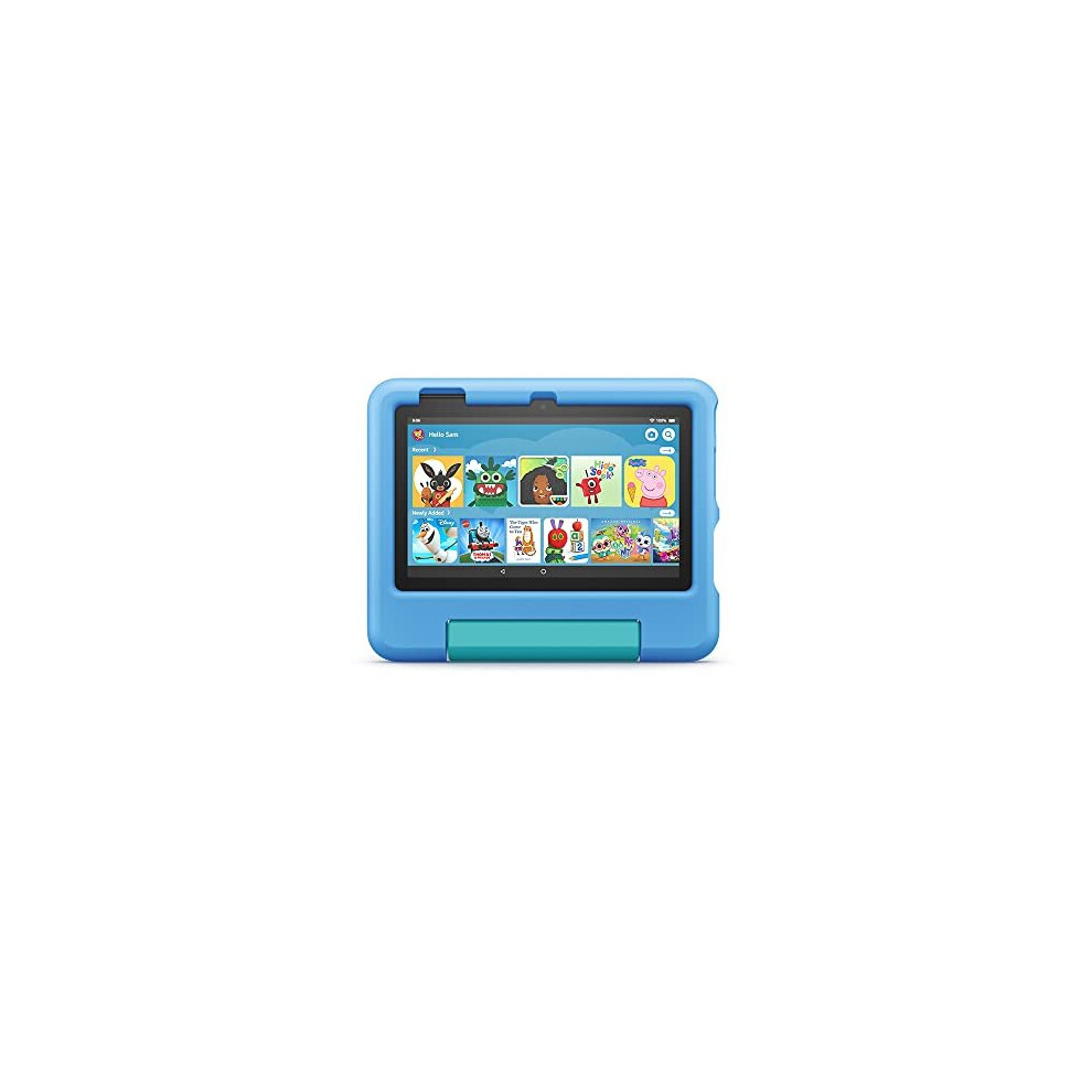 KidProof Case for Fire 7 tablet Only compatible with 12th generation tablet 2022 release for ages 37 Blue