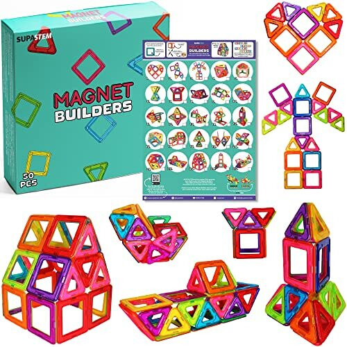 Magnet Builders Magnetic Building Blocks Set STEMorg Authenticated