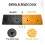 Rubber Kerb Ramp 100x25x10cm Heavy Duty Kerb Ramps Portable Threshold Ramps with 4 Expansion Bolts for Driveway Sidewalk Car Truck Bicycles Scooter cm 2