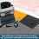Rubber Kerb Ramp 100x25x10cm Heavy Duty Kerb Ramps Portable Threshold Ramps with 4 Expansion Bolts for Driveway Sidewalk Car Truck Bicycles Scooter cm 5