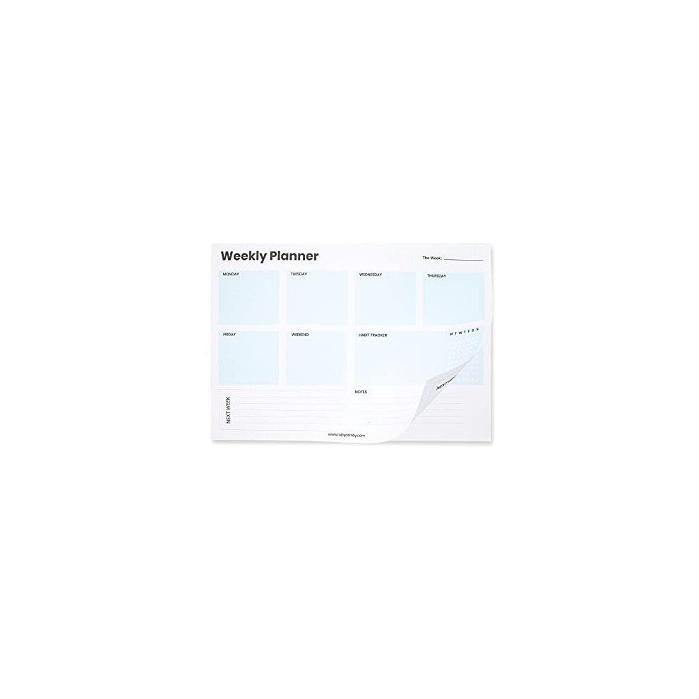 Weekly Planner To Do List Pad 100 Week Organiser Planner Printed Both Sides Less Waste Work Planner for Weekly Task Organisation Productivity Planner