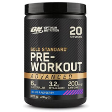ON Gold Standard Preworkout Advanced with lCitrulline Betaalanine and Caffeine Blue Raspberry 20 Servings 420 g