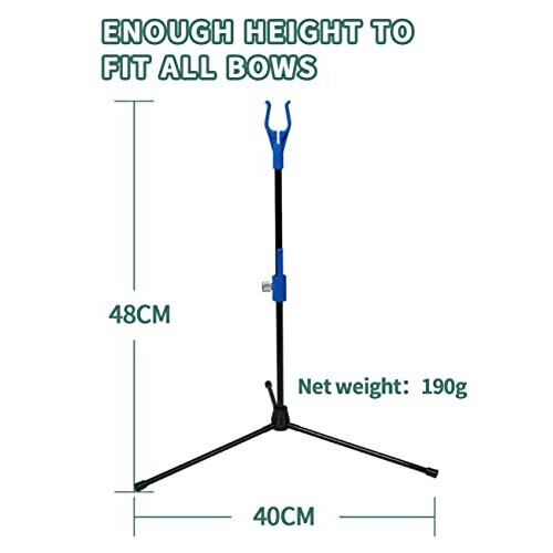 Archery Bow Stand Recurve Bow Compound Bow Stand Rack Holder 48cm Height BLUE 1