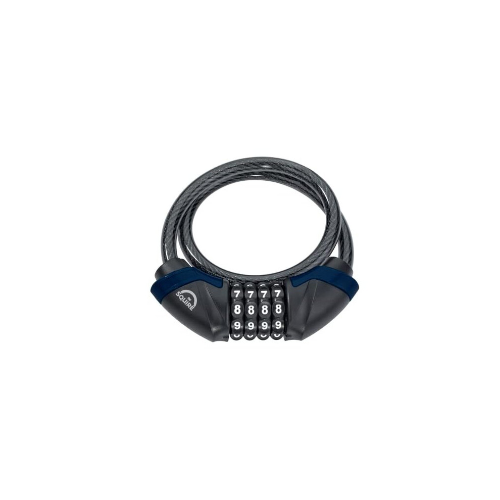 Heavy Duty Bikelock Kilda Combi 4 Wheel Combination Cable Lock Weatherproof Armoured Steel Combination Bike Lock Flexible Tamper Proof Combination