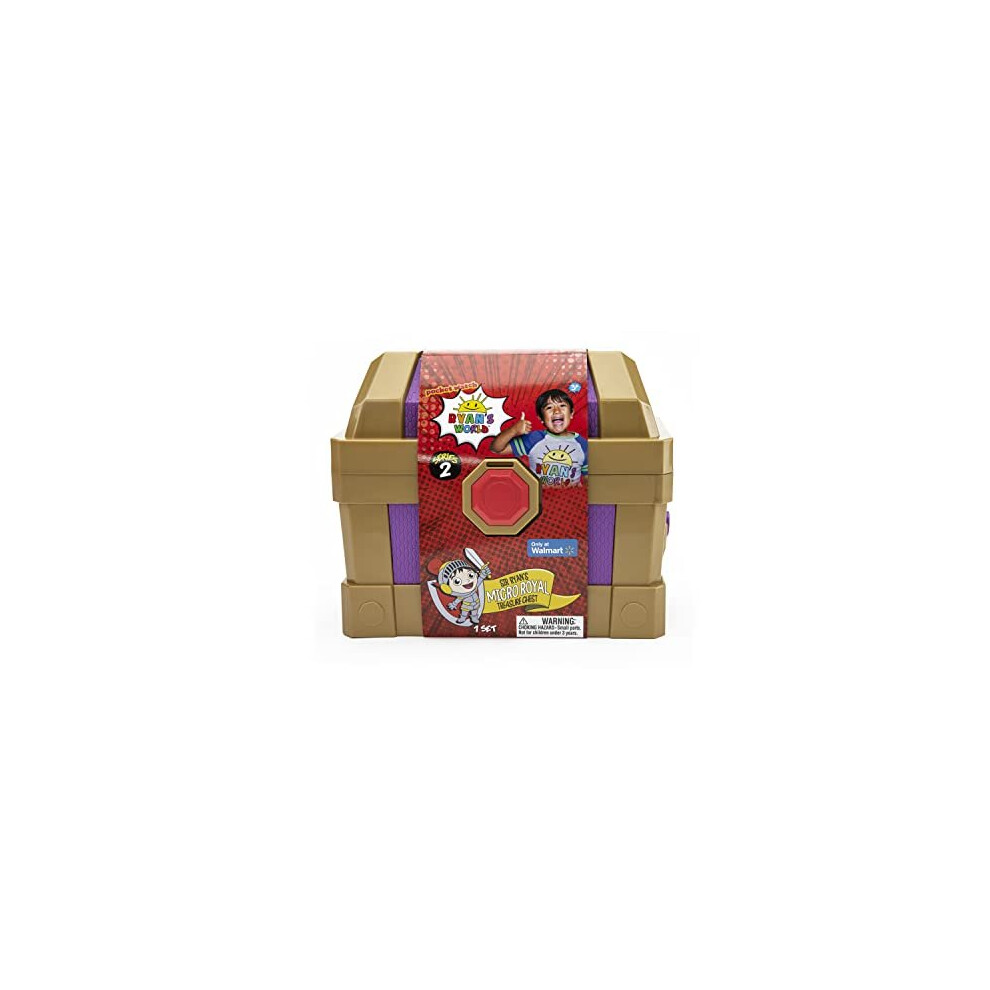 Ryans World Sir Ryans Micro Royal Treasure Chest Including Mini Figures Vehicles Putty For Kids Aged 3