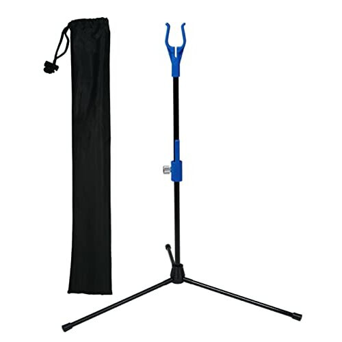 Archery Bow Stand Recurve Bow Compound Bow Stand Rack Holder 48cm Height BLUE