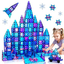Magnetic Building Blocks Kids Boys Girls Toys Age 6 7 8 9 Magnetic Tiles 3D Castle for Princess Learning Educational STEM Toy 2 3 4 5 6 7 8 Year Old